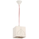 Lámpara Colgante Blanco Mate 1 Luz E27 25W