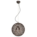 Lampara Techo E27 2L 60W (N/B) Acab.Bronce Cepillado