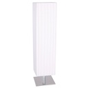 Lámpara de Mesa Cromo con Pantalla Blanca 1L 40W