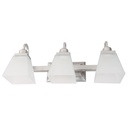 Lámpara de Pared E27 3 luces 60W - Acabado Níquel Satinado