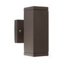 Lámpara De Pared Chocolate 50w Gu10 2 Luces