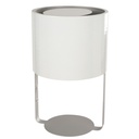Lámpara de Mesa Blanca y Plateada 1L 60W