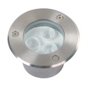 Lámpara de Piso LED 1W - Acabado Acero Inoxidable