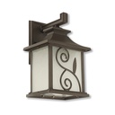 Lampara Pared E27 1L 100W (N/B) Acabado En Marron