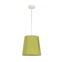 Lampara  Colgante 1Lt E27 (B/N) 120V 60Hz Acab. En Verde Manzana Y Blanco