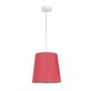 Lampara  Colgante 1Lt E27 (B/N) 120V 60Hz Acab. En Rosado Oscuro Y Blanco