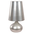 Lámpara de Mesa Plateada 1L 60W