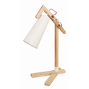Lámpara de Mesa Madera Natural 1L 60W