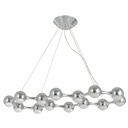 Lámpara Colgante LED Aluminio y Acero inoxidable 14L