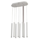 Lámpara Colgante Blanca Perla LED 8 Luces 1W 3500K