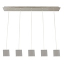 Lámpara Colgante Cromo LED 5 Luces 4.8W 3500K