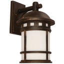 Lámpara de Pared Exterior E27 100W Negro Arenoso y Bronce