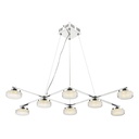 Lámpara Colgante Negro y Cromo 1 Luz E27 60W