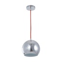 Lampara  Colgante 1L 60W 120V 60Hz (B/N) Acab. En Cromo