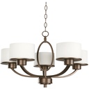 Lámpara Colgante Designers Color Bronce 60 W 5 Luces