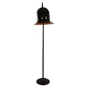 Lámpara de Piso Negra Satinada 1L 60W