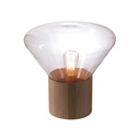 Lámpara de Mesa Acabado Madera 1L 60W