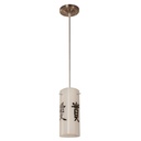 Lámpara Colgante Níquel Satinado 1 Luz E27 60W
