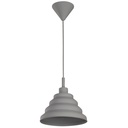 Lámpara Colgante Gris 1 Luz E27 60W