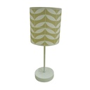 Lampara  Mesa, 1L, E27, 40W,Acab. Blanco Mate Y Crema