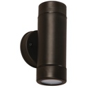 Aplique Pared Moderno Negro Cilindrico Exteriores 2 Luces