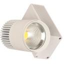 Lámpara de Riel LED 10W - Acabado Blanco Mate