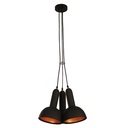 Lámpara Colgante Ike Lite de 60 W Color Dorado y Negro Mate