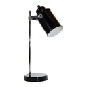 Lámpara de Mesa 25 W Color Negro y Cromo de 1 Luz