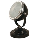 Lámpara tipo reflector, acabado negro brillante