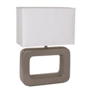 Lampara  De Mesa Gris 1L  E27 60W
