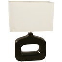 Lámpara mesa moderno negra E27 60w 1 Luz
