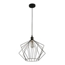 Colgante Moderno Negro Mate 1L