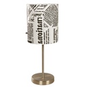 Lámpara de Mesa de 60 W Color Níquel Satinado