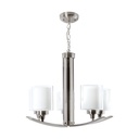 Lámpara de Techo Ike Lite Moderno Níquel Satinado 40W E27 5 Luces