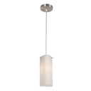 Lampara  Colgante 1Lt 120V 60Hz E27 60W (B/N) Acab. Satin Níquel