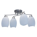 Lámpara de Techo Lumicentro Níquel Satinado 4 Luces