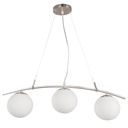 Lámpara de Techo 3 luces - Acabado Níquel Satinado