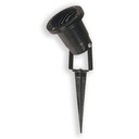 Lámpara exterior de piso, Negro, 1L GU10 50W