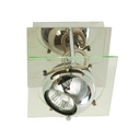 Lámpara De Techo Níquel Satinado Cromo Gu10 50w 1 Luz