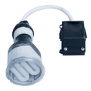 Lámpara Empotrable de 1 Luz Color Blanco Brillante