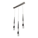 Lámpara Colgante Led, Cromo, 3 Luces Olona
