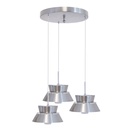 Lámpara Colgante LED Lumicentro Níquel Satinado 3 Luces