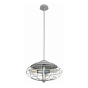 Lámpara Colgante Color Plata 60 W de 3 Luces