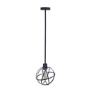 Lámpara Colgante, Negro Mate, 1 Luz Noce