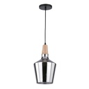 Lámpara Colgante Negra 40w E27 1 Luz