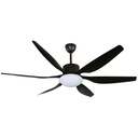 Ventilador De Techo 66 pulgadas Chocolate 2L E27 8W Con Control Remoto (Dc Motor)