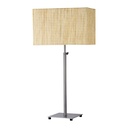Lámpara de mesa 1 Luz E27 60W  acabado en níquel satinado