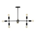 Lámpara Colgante, Dorado Satinado, 8 Luces, 60W, E26