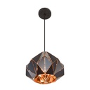 Lámpara Colgante Vintage E26 60w Negro 1 Luz