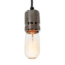 Lámpara Colgante Mini Retro Níquel Satinado E27 60W 1 Luz